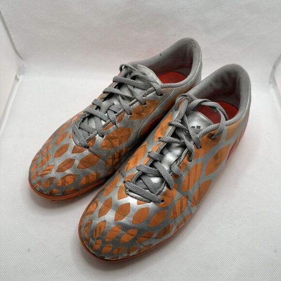 Adidas Predator Absolado Instinct Sneakers Womens Size 8 Silver Orange Lace-Up - Picture 4 of 11